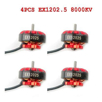 HappyModel 3inch Crux3 Toothpick Frame FPV Kit EX1202.5 6400KV Brushless Motor with Gemfan 3018 Propeller Combo for RC FPV Drone