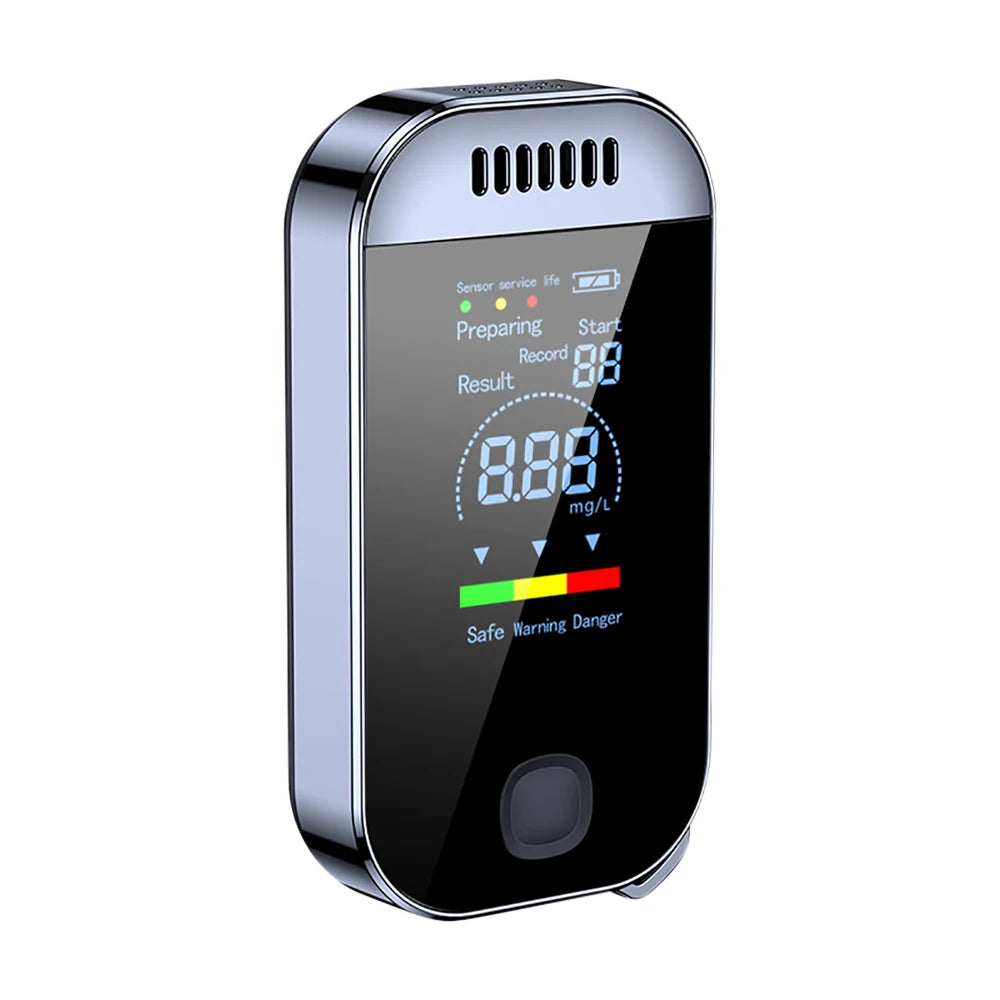 With LCD Display USB Rechargeable NEW Digital Breath Alcohol Tester Professional Breathalyzer Electronic Alcohol Tester Keychain