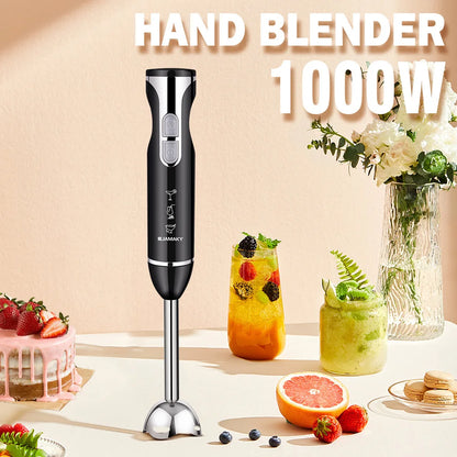 Home Portable Handheld Cooking Stick 1000W 5 in 1 Multi-function Blender Food Processor Small Baby Food Machine Meat Grinder