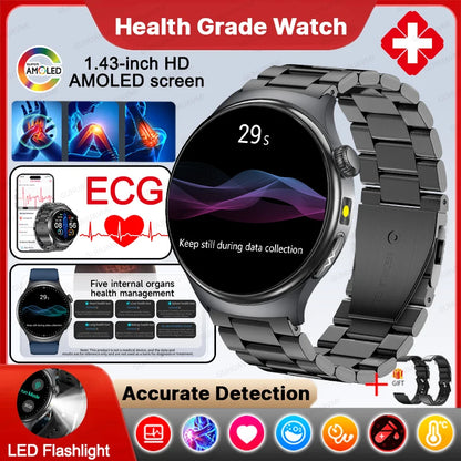 Health Check Body Temperature BT Call Sports Smart Watches For Men 2026