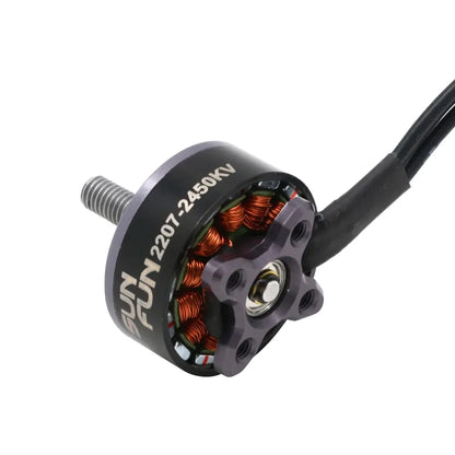 4pcs SUN FUN 2207 1750KV 2450KV 2750KV CW Thread FPV Racing Brushless Motor For RC Drone Quadcopter Spare Parts