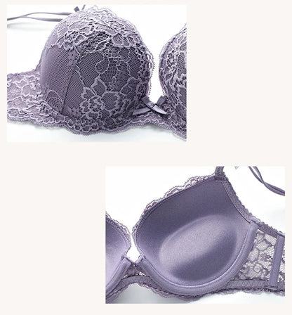 Women Sexy Bra Set Push Up Ladies Lingerie Set Elegant Underwear Casual Daily Bra and Panty Set