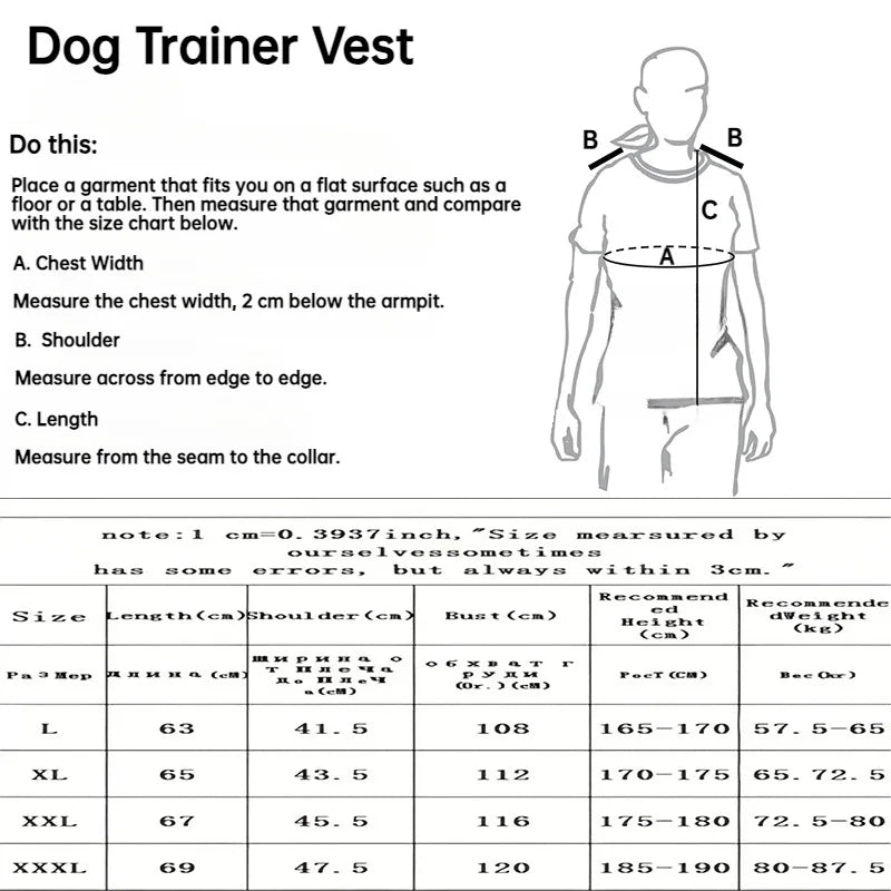 Breathable Dog Trainer Vest Grab-Proof Mesh Large Pocket Multifunctional Dog Training Clothes German Shepherd Dog Training Suppl
