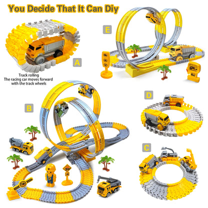 Magic Climbing Engineering Electric Track Toy Car Train Toys for Boys -  Kids Educational Toys for Children Birthday Gift Idea