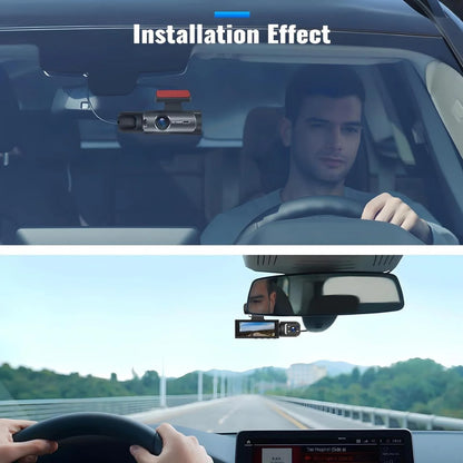 1080P HD Front and Rear Dash Camera Car DVR with Night Vision G Sensor 316 Inch IPS Screen Driving Recorder for Vehicles