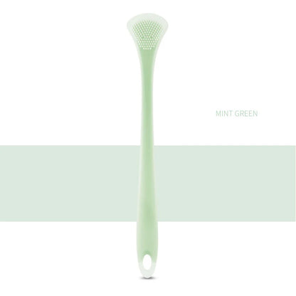 Tongue Cleaning Brush Soft Silicone Tongue Cleaning Tool Double Side Cleaning Massage Tongue Scraper Oral Health Care Tool