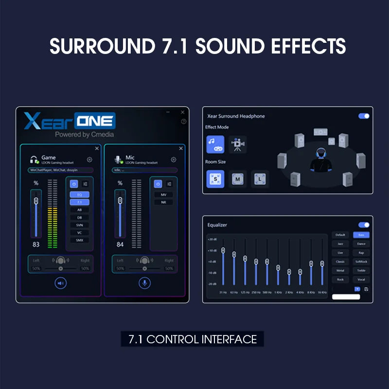 LDON F04 Pro Wireless Bluetooth Headphones Music Gaming Earphones Bluetooth Wireless Noise Cancelling Mic Headset