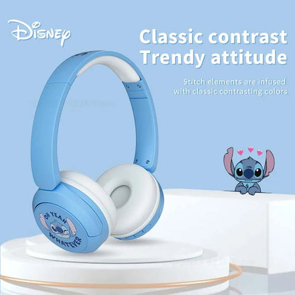 New Cartoon Lilo & Stitch Headphones X6 HIFI Stereo Foldable Wireless Earphones Bluetooth Headsets Anime Cartoon Kids Gifts