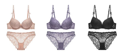 Women Sexy Bra Set Push Up Ladies Lingerie Set Elegant Underwear Casual Daily Bra and Panty Set
