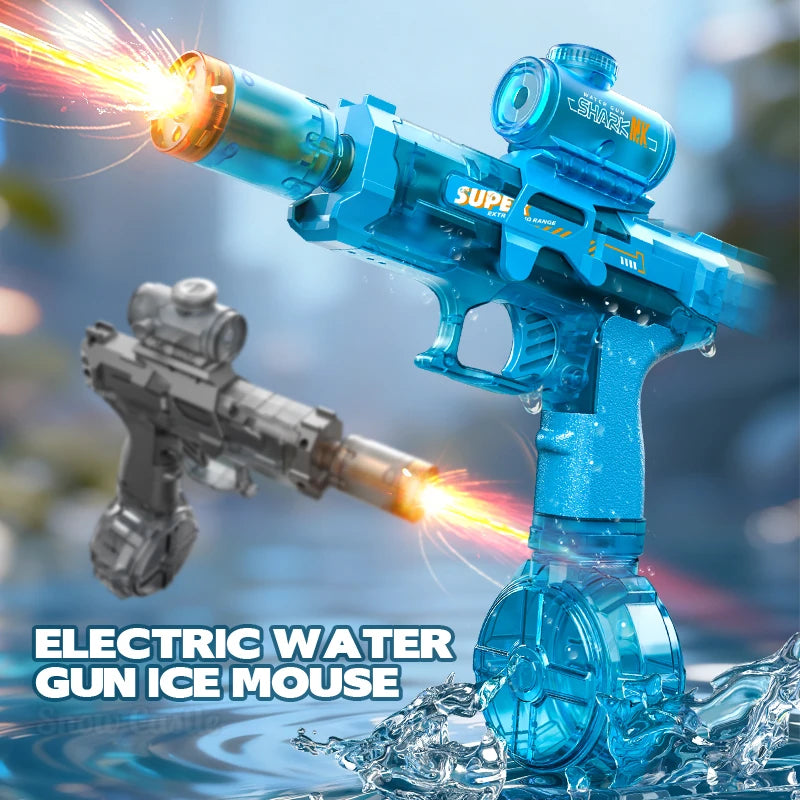 Electric Water Gun Toy Kids Water Squirt Gun High-speed Powerful Shooting Water Gun Toys Outdoor Beach Swim Pool Shooting Game