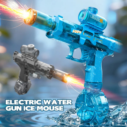 Electric Water Gun Toy Kids Water Squirt Gun High-speed Powerful Shooting Water Gun Toys Outdoor Beach Swim Pool Shooting Game
