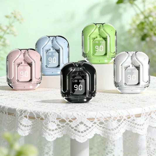 T2 Wireless Mini Earbuds LED Power Digital Display TWS Wireless Headset Stereo Bluetooth Headphones 5.3