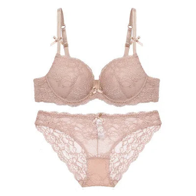 Women Sexy Bra Set Push Up Ladies Lingerie Set Elegant Underwear Casual Daily Bra and Panty Set