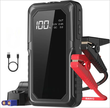 2000A Car Jump Starter Supply Battery Starter Booster Auto Starting Device Portable Power Bank 12V Battery Jump Starter