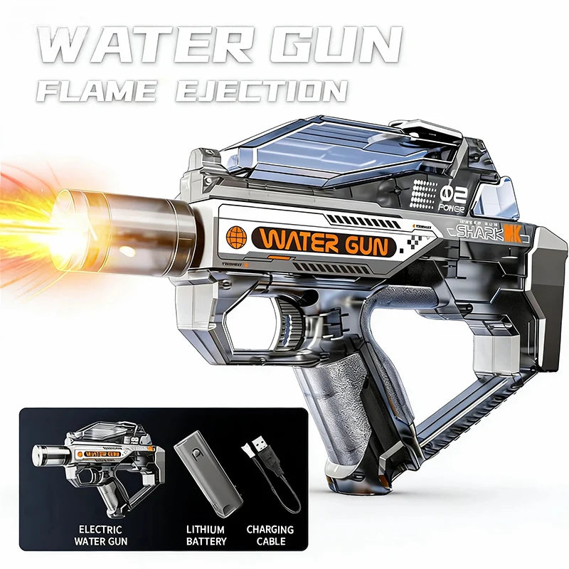 Electric Water Gun Toy Kids Water Squirt Gun High-speed Powerful Shooting Water Gun Toys Outdoor Beach Swim Pool Shooting Game