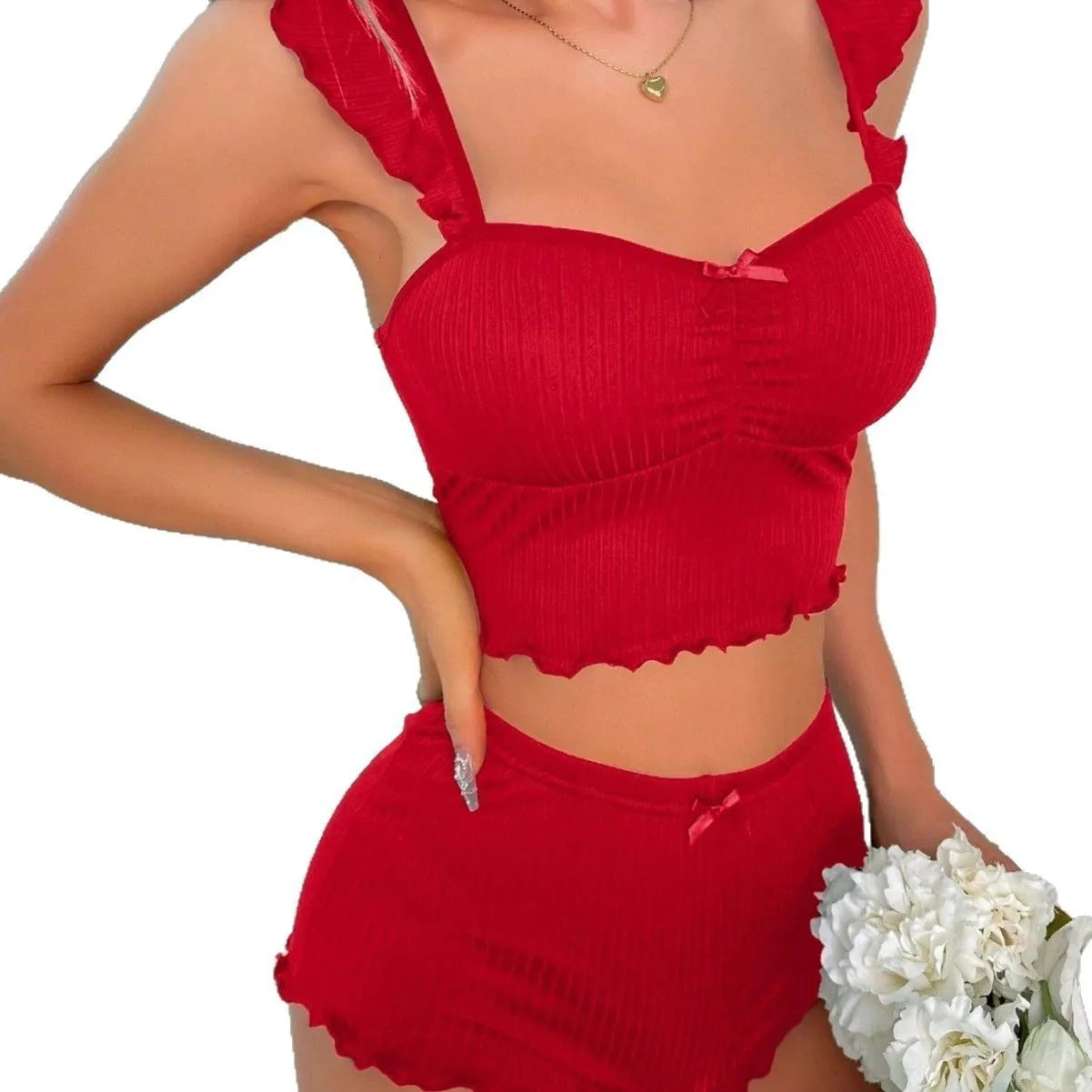 Nighty for Woman Pajamas Set Sexy Pajama Woman Sleepwear Sexy Women Nightwear Ensemble Pyjama Femme Ladies Pyjamas Sleeping Cute