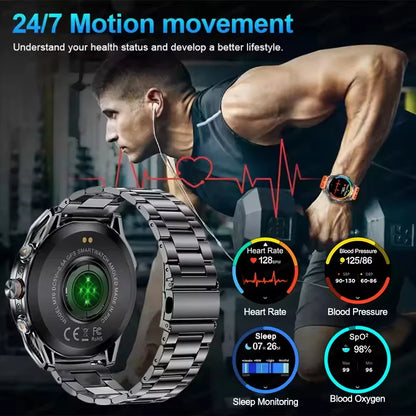 2026 New GPS Smart Watch Men 1000mAh Battery 10ATM Waterproof
