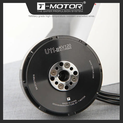 T-MOTOR U11 II KV120 UAV Motor with 14.16kg Max Thrust Brushless Motor for Heavy Lift Payload Drone Uav Vtol DIY Parts