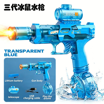 Electric Water Gun Toy Kids Water Squirt Gun High-speed Powerful Shooting Water Gun Toys Outdoor Beach Swim Pool Shooting Game
