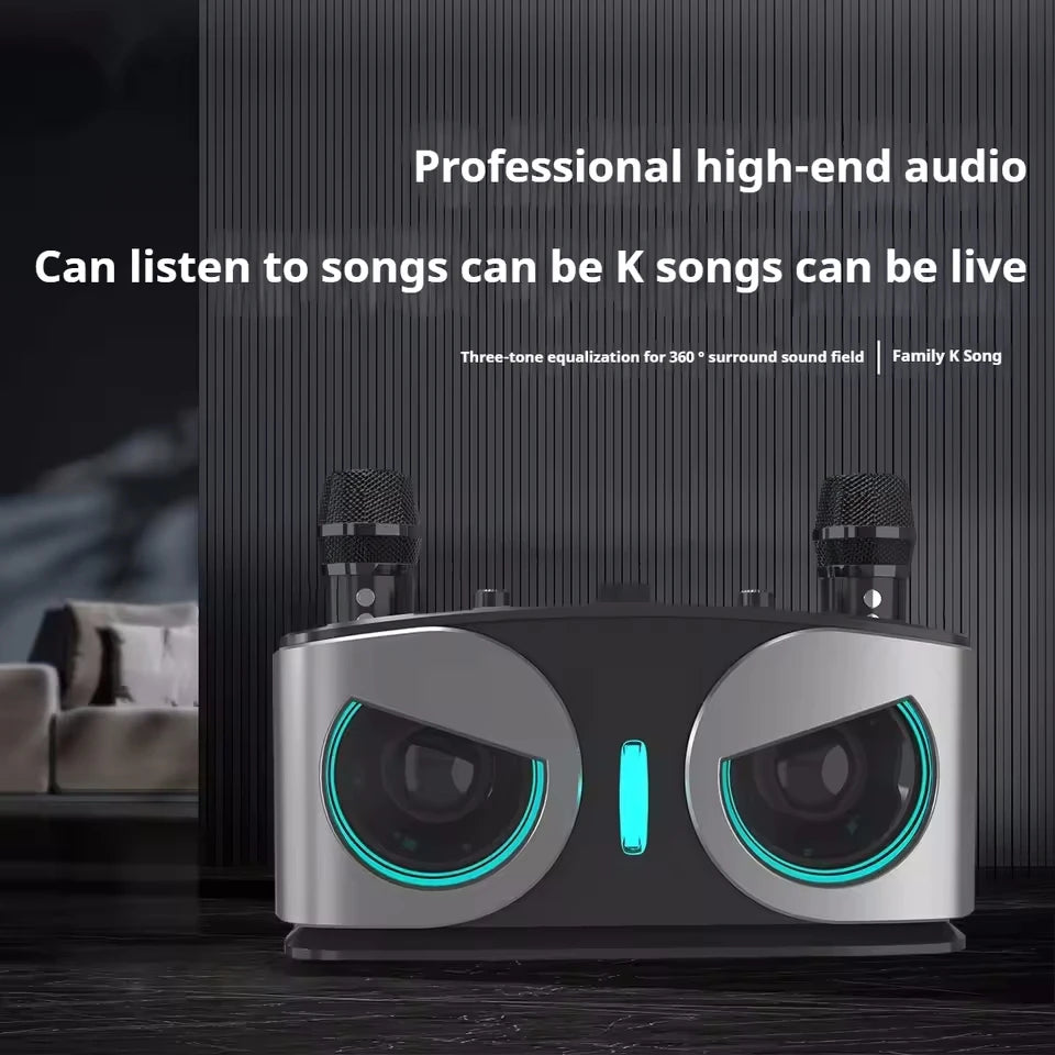 Karaoke Wireless Portable Bluetooth Speaker With Microphone Subwoofer Machine Powerful Sound Box Music Caixa De Som Audio Bocina