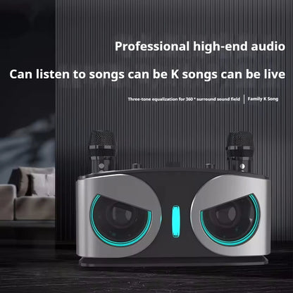 Karaoke Wireless Portable Bluetooth Speaker With Microphone Subwoofer Machine Powerful Sound Box Music Caixa De Som Audio Bocina