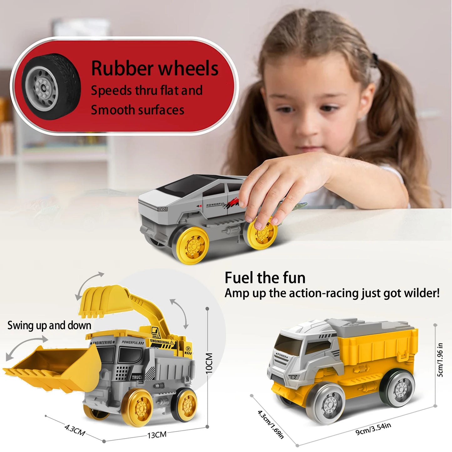 Magic Climbing Engineering Electric Track Toy Car Train Toys for Boys -  Kids Educational Toys for Children Birthday Gift Idea