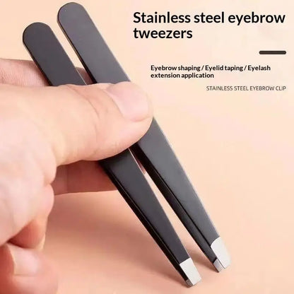 1/2Pcs Professional Grooming Eyebrow Tweezers Set Fine Hair Removal Splinter Remover for Salon Home Beauty Use