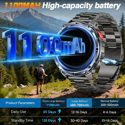 10ATM Waterproof Military Grade Sports Outdoor Smartwatches