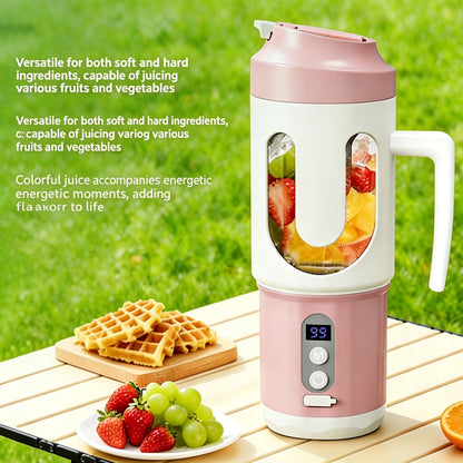Dual Blades Wireless USB Rechargeable Portable Juicer Cup Multifunctional Fruit Vegetable Blender for Watermelon Fresh Juic