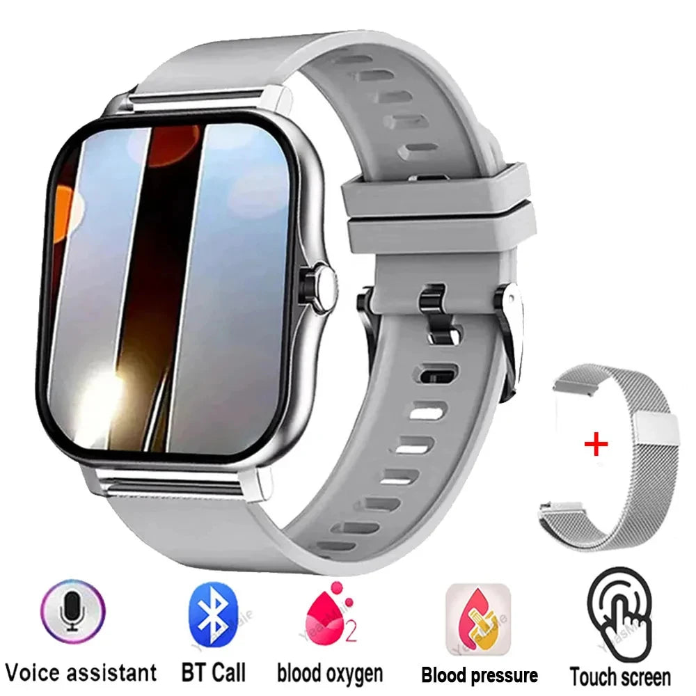 Android/IOS Phone Wireless Call AI Voice Assistant Multi Sport Modes Watch Waterproof Men Women Gift