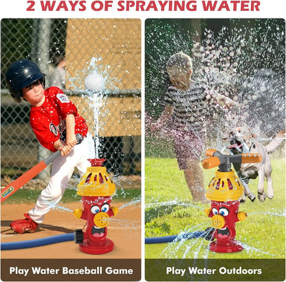 Water Spray Toy Hydrant Sprinkler Outdoor Backyard Garden Water Toys Summer Yard Cartoon Splash Sprinkler Baby Bath Toy for Kids