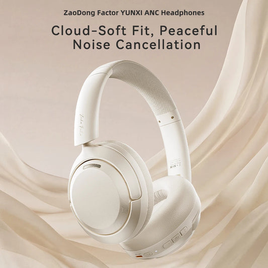 HaaYot Over Ear Headphones Bluetooth 6.0 50dB Active Noise Cancelling 170H Battery Life 5-Mic ENC Low Latency Wireless Headsets