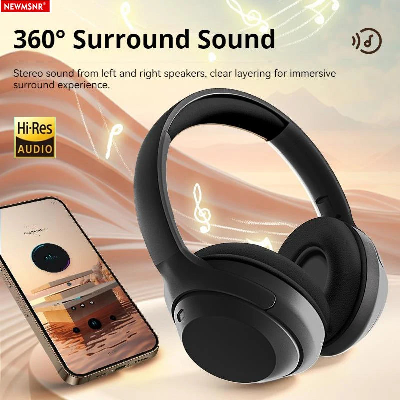 Gaming Wireless Bluetooth Headphones 360° Surround Sound Deep Bass Headsets Noise Reduction Sports Gamer Earphones With HD Mic