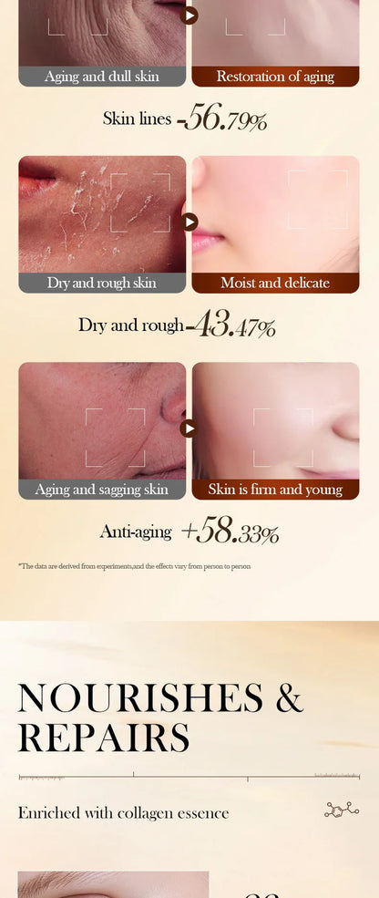 10PCS Collagen Anti Wrinkle Facial Mask Anti Aging Fade Fine Lines Firm Skin Moisturizing Brightening SkinCare Korean Cosmetics