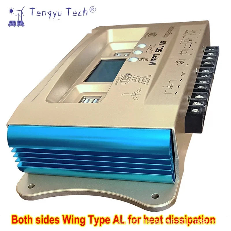 Wind Solar Hybrid Charge Controller 24/36/48/60V Buck-Boost Off-Grid PV Controller