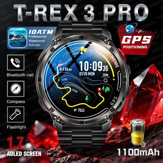10ATM Waterproof Military Grade Sports Outdoor Smartwatches