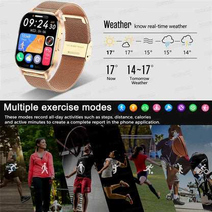 Ultra Thin Smart Watch Man Women Screen Always Display Time Sports