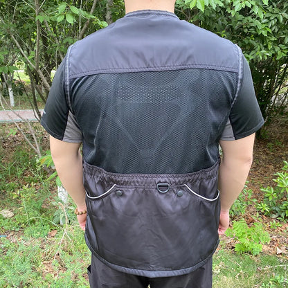 Breathable Dog Trainer Vest Grab-Proof Mesh Large Pocket Multifunctional Dog Training Clothes German Shepherd Dog Training Suppl