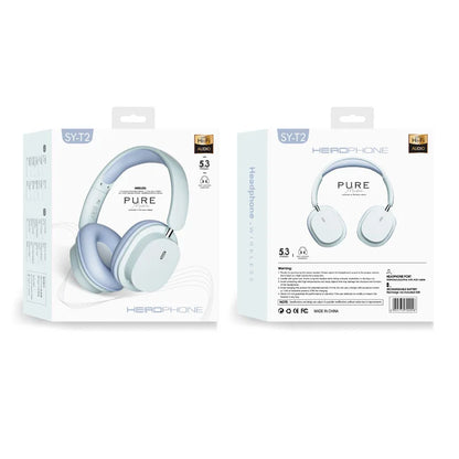 TRSYPHXM 2025 new Head mounted wireless Bluetooth earphones SYT2 large earmuffs HIFI gaming trend fashion portable earphones