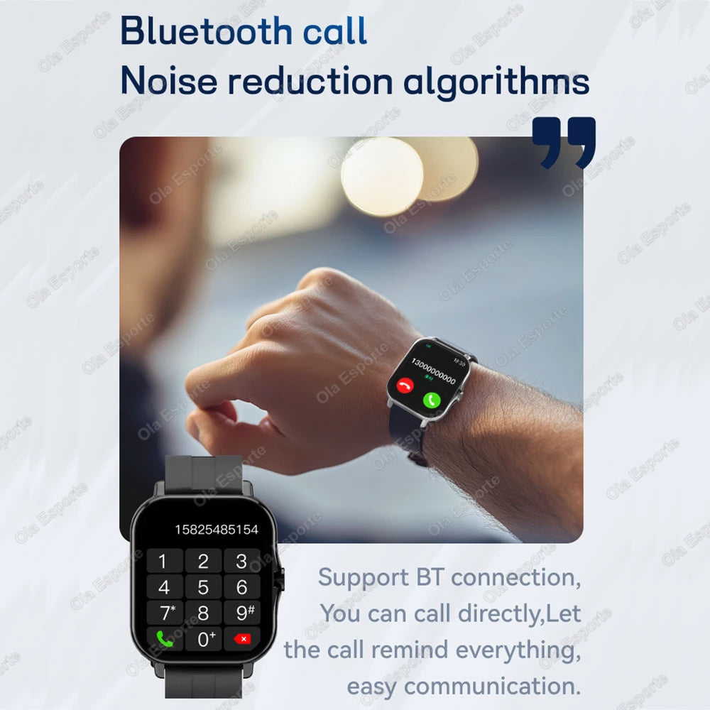 Smart Watch 1.83" Hd Screen Bluetooth Call Heart Rate Blood Oxygen