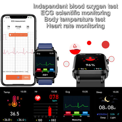 2026 New Airbag Smart Watch man air Pump ECG True Accurately Blood Pressure