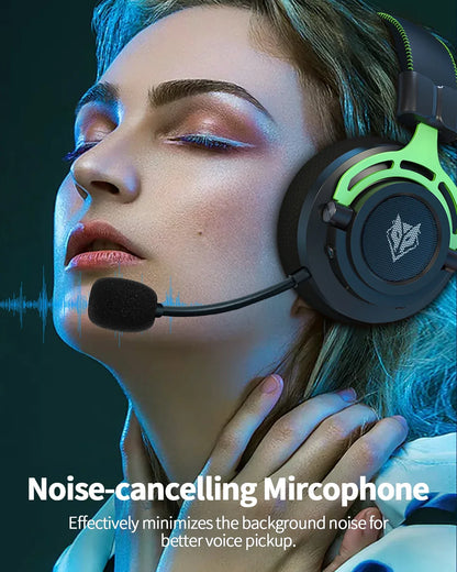 NUBWO G03 Headsets Gamer 2.4GHz Dongle Dual Wireless Bluetooth Headphone with Noise Canceling Microphone Stereo Sound Compatible