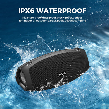 W-KING X10MIC (120W PEAK) 70W Portable Loud Bluetooth Speakers with Wireless Microphone,  Waterproof Outdoor Wireless Bluetooth