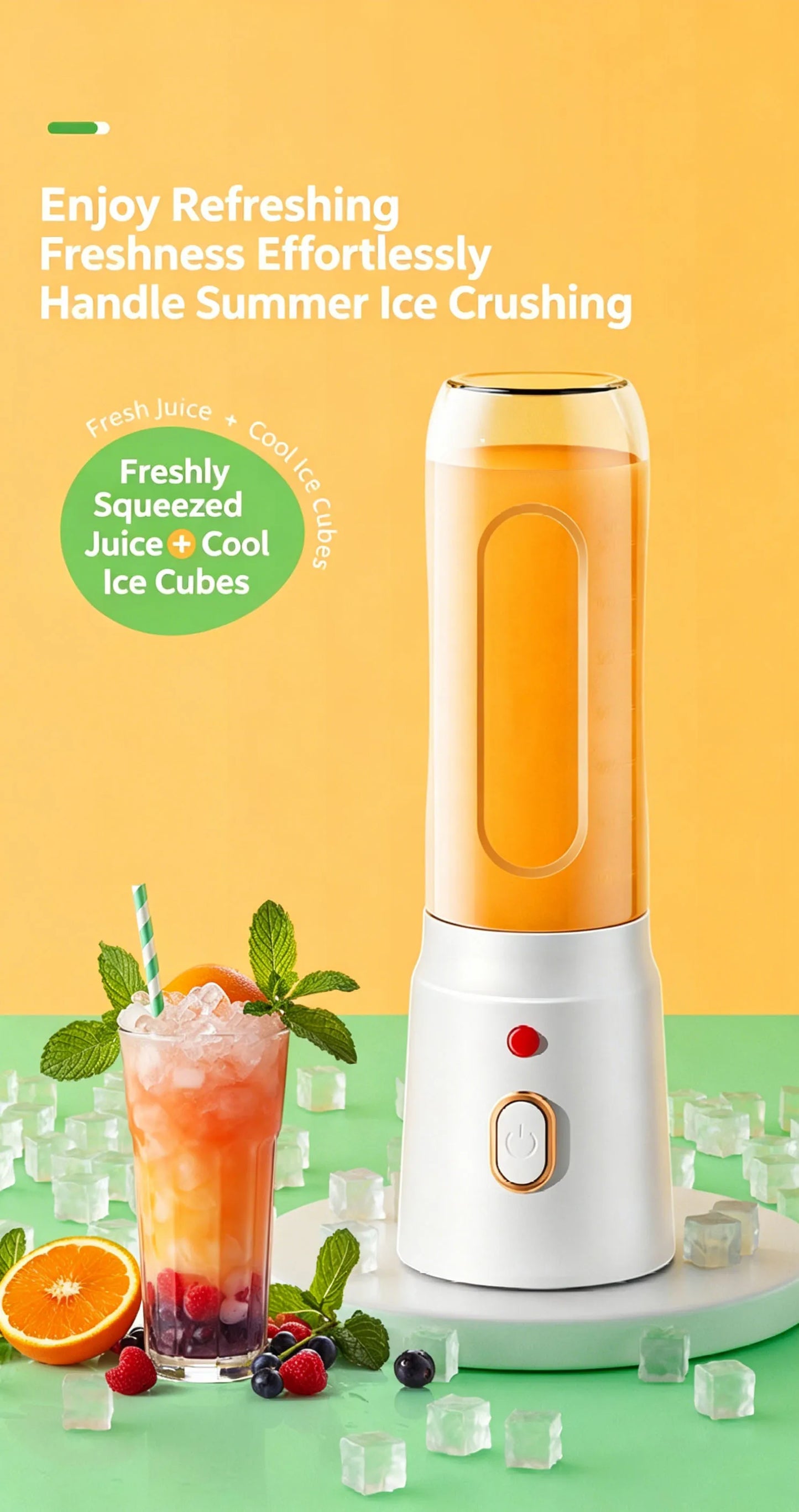 Portable Fruit Juicer Blenders Outdoor Personal Electric Mini Bottle Home USB Charge 10 Blades Double Cup Juicer Machine