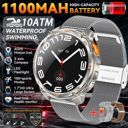 10ATM Waterproof Military Grade Sports Outdoor Smartwatches