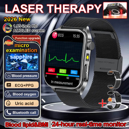 2026 New Smart Watch laser therapy health conditioning Blood oxygen