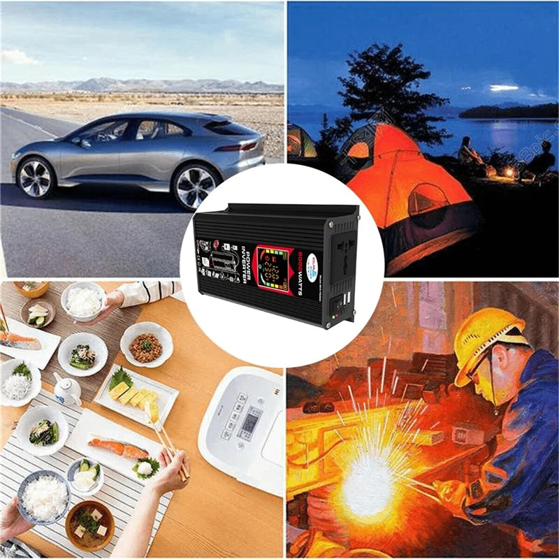110/220V Solar Power System 18W Solar Panel Battery Charge 30A Controller 6000W 12V 220V Inverter Complete Power Generation Kit