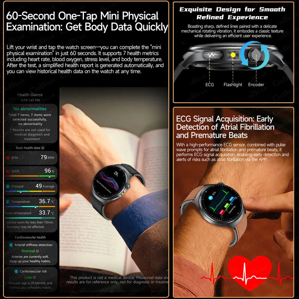 Body Blood Pressure HD Call Waterproof Sports Smartwatches Women