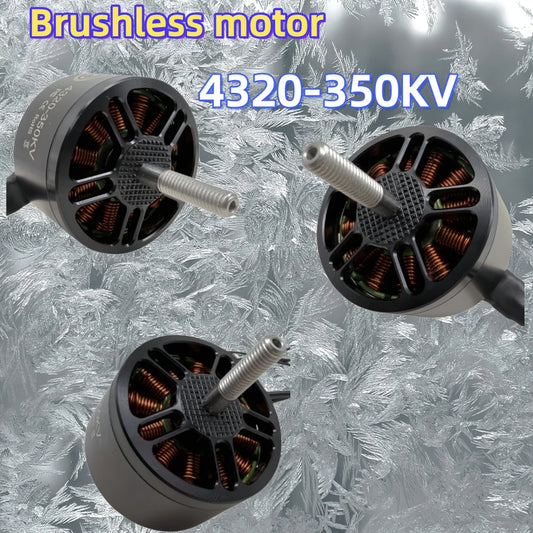 New Launch 4pcs 4320 4320 350KV 6-12S, High Speed Brushless Motor Remote X Type No. RC Drone FPV