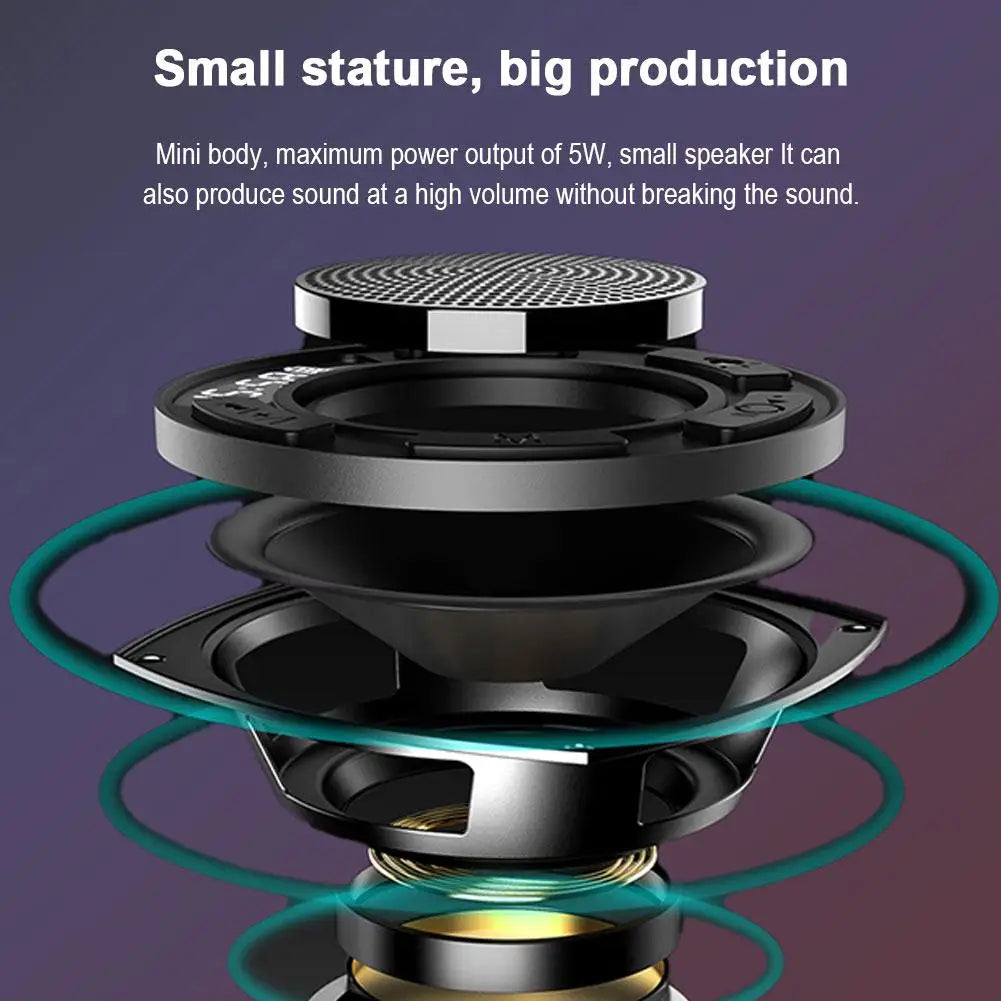 Waterproof Bluetooth Speaker with Strong Suction Cup, Mini Portable Wireless Shower Speaker for Bathroom, Home Outdoor Use